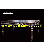 Silver Dinning Table with Silver & Wood Polished (Only Dinning Table)